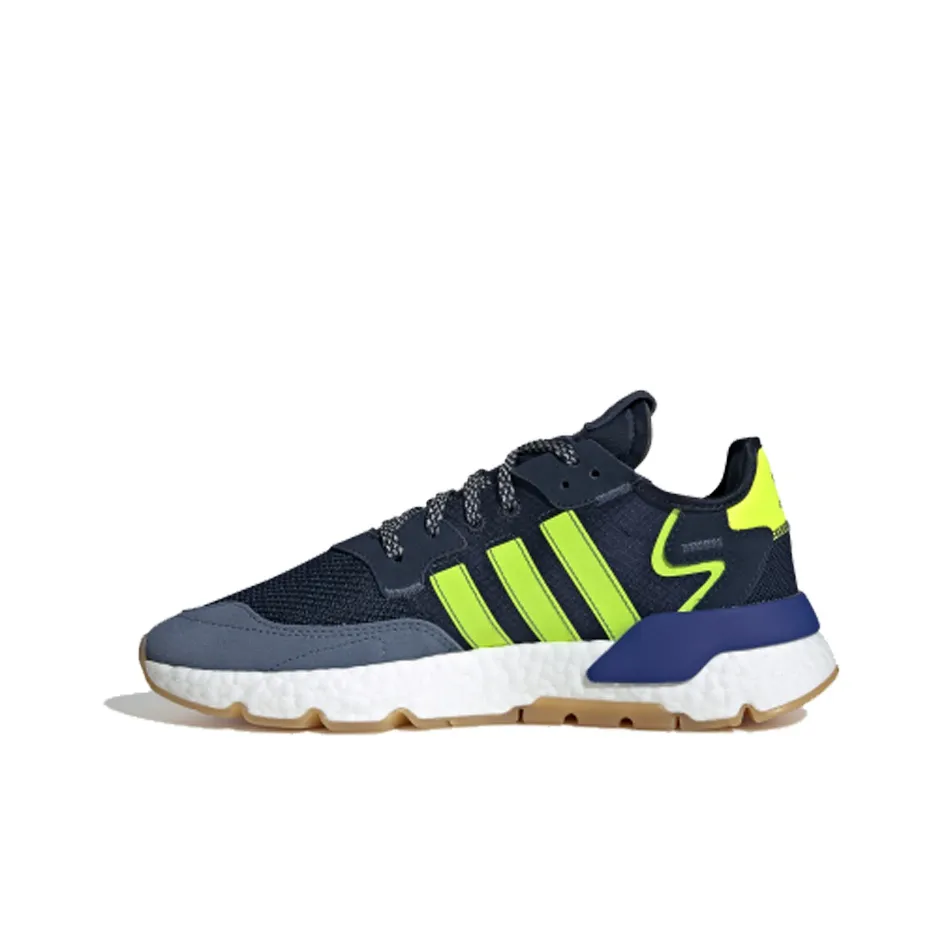 Adidas Originals Nite Jogger Non Slip Легкий Низкий Топ Casual Унисекс Темно-синий