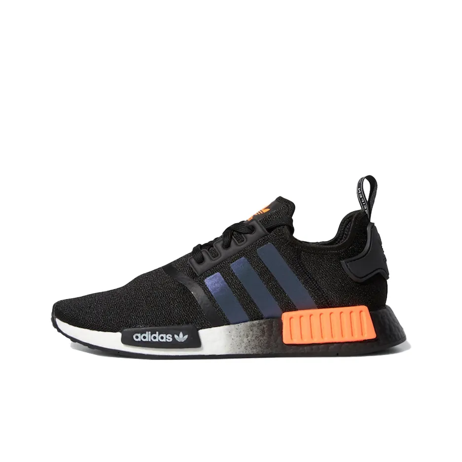 Adidas Nmd R1 Core Black Solar Orange Iridescent
