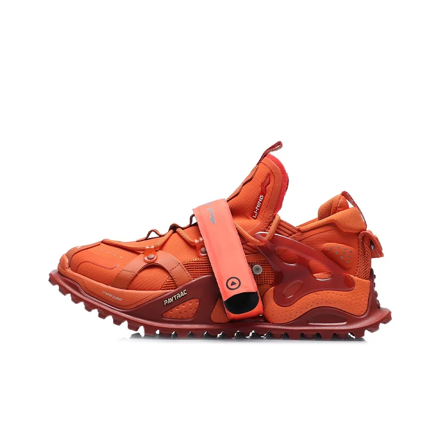 LiNing Halo Cushioning, Slip Resistant, Abrasion Resistant, Breathable, Support Low Top Casual Shoes Men's Orange