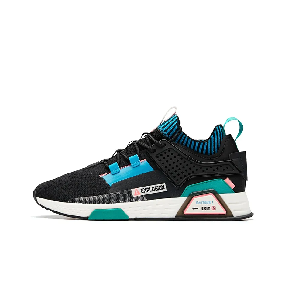 ANTA Casual Shoes Men's Low top Black Blue White