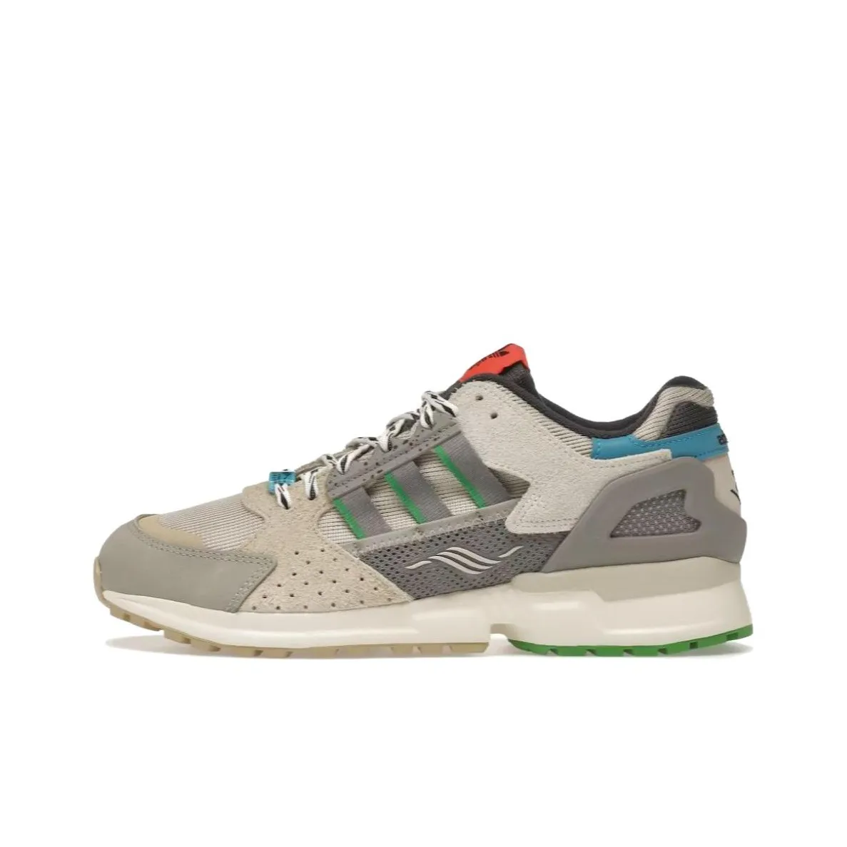 Adidas ZX 10000 Casual Shoes Unisex Low Top Beige/Gray