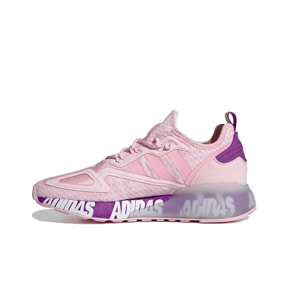 Adidas Zx 2K Boost Bold Logo Graphic Pink Ultra Purple Women's