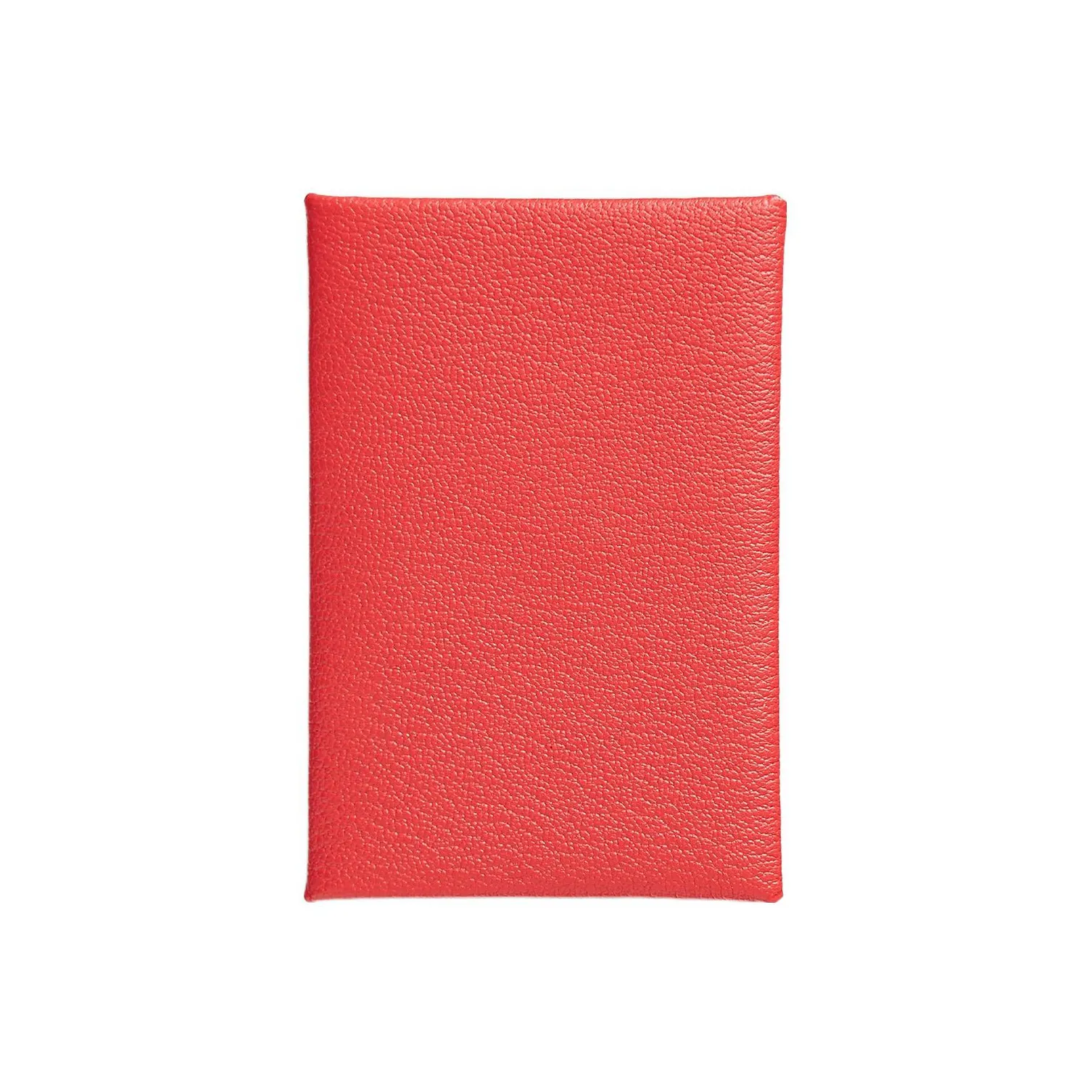 HERMES Calvi Mysore Goat Skin Coin Purse Card Holder, Wallet Women's Texas Pink/Red Copper