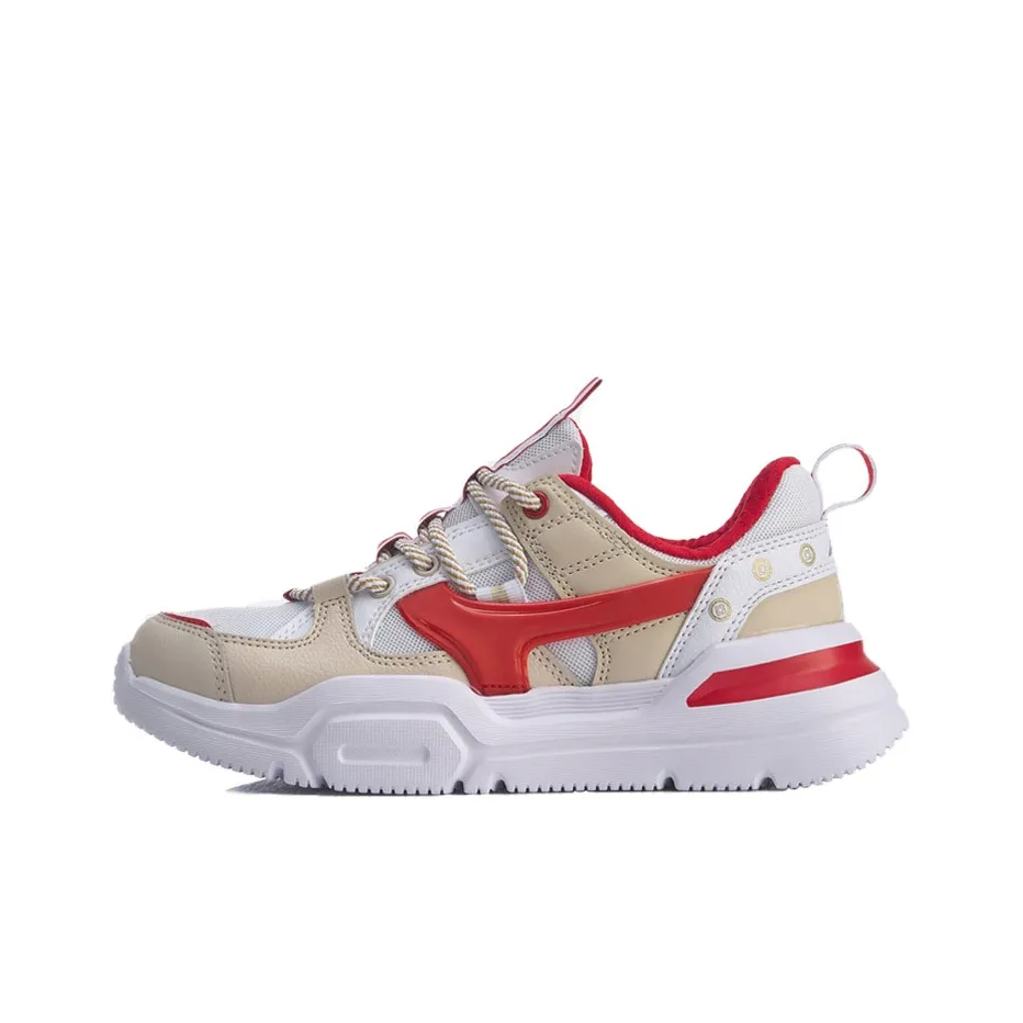 Disney x Подкладка Disney MARK LITE CNY Нескользящий Легкий Низкий Топ Спортивная Повседневная Обувь Женская Красный Белый