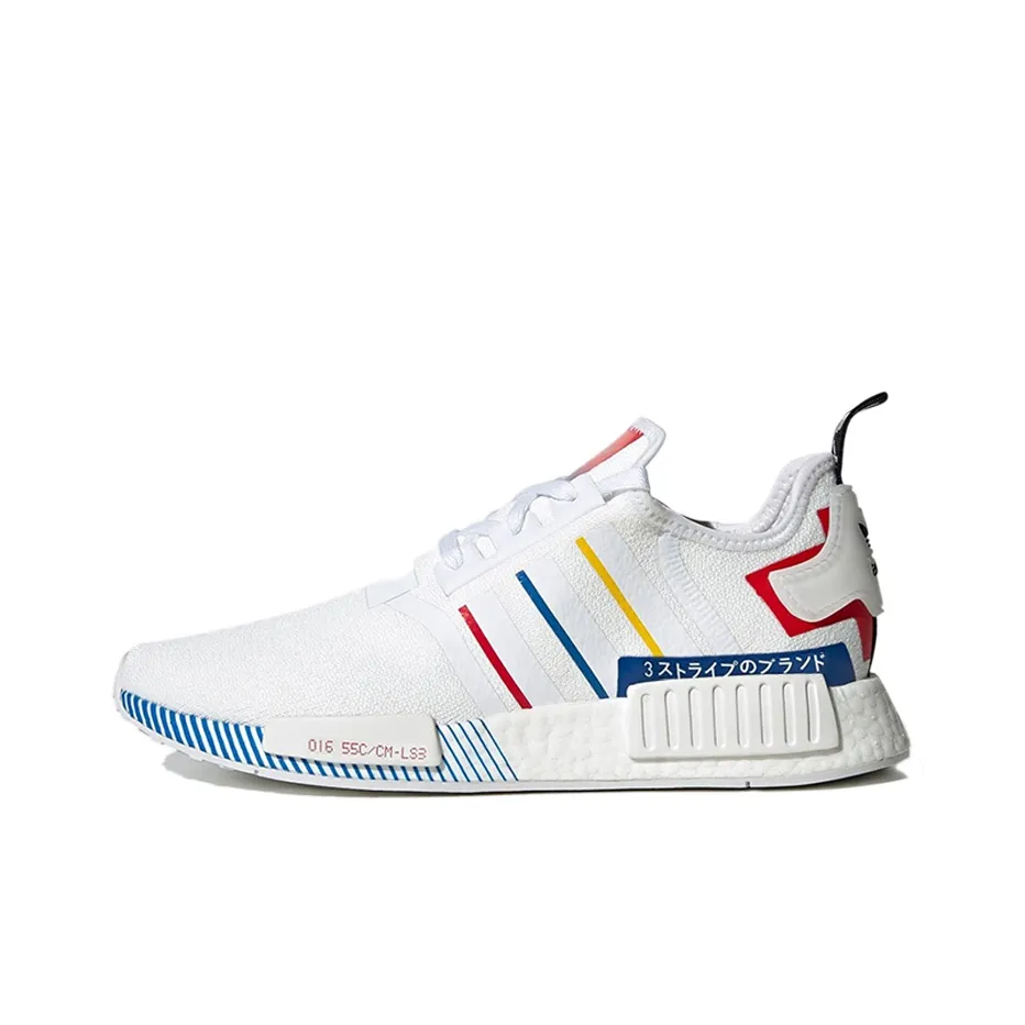Adidas Originals NMD_R1 'OLYMPICS' Амортизаторы Slip-on Устойчивый к истиранию Низкий Топ Casual Унисекс Белый