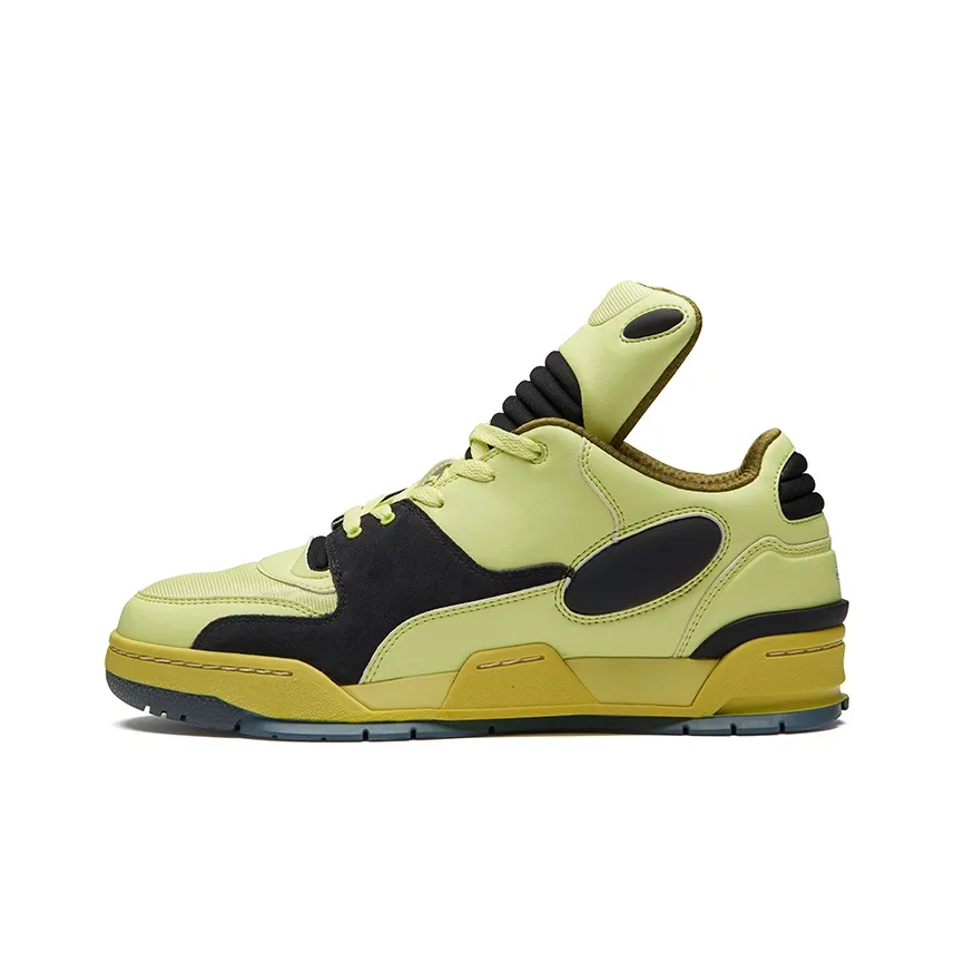 EQLZ EQUALIZER 1980 Низкий Топ Винтажные Баскетбольные Кроссовки Унисекс Лаймово-Зеленый