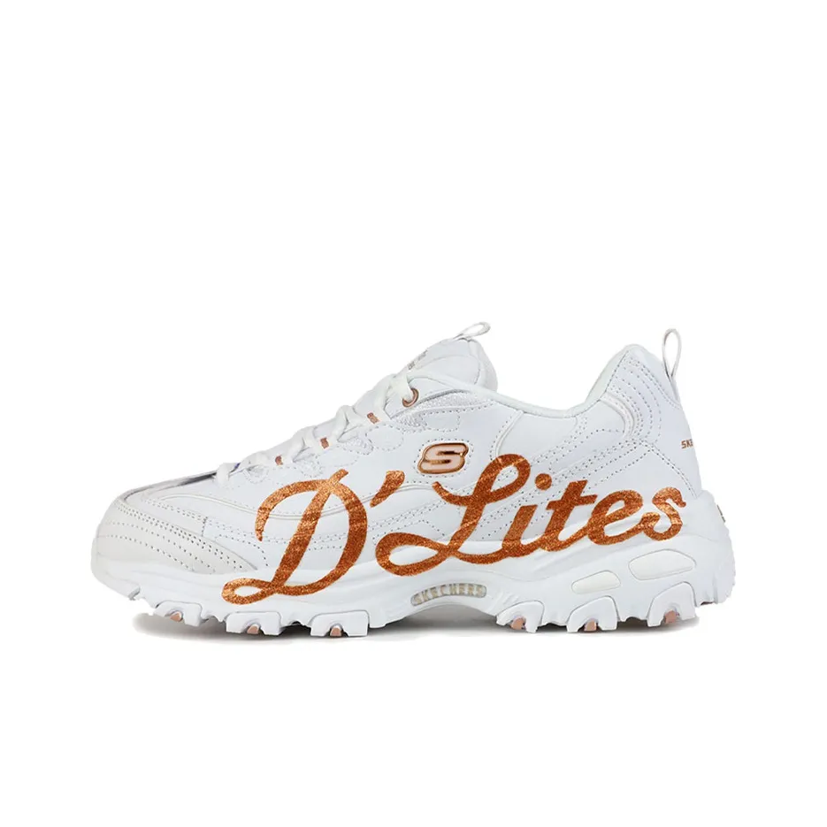Skechers Low Top Casual Shoes Women's White Gold