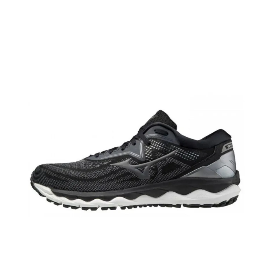 Mizuno Wave Sky 4 Противоскользящий Устойчивый к Износу Дышащий Низкий Топ Casual Мужской Черный