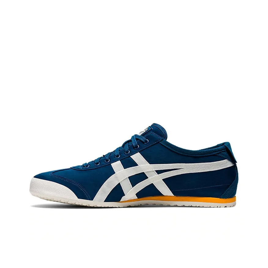Onitsuka Tiger MEXICO 66 Износостойкий и Легкий Низкий Топ Кэжуал Унисекс Темно-синий