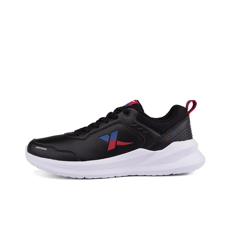 XTEP Slip-resistant Abrasion-resistant Shock Absorbers Low Top Casual Shoes Men's Black White XTEP Противоскользящие устойчивые к истиранию амортизаторы низкий топ повседневная обувь мужской черный белый