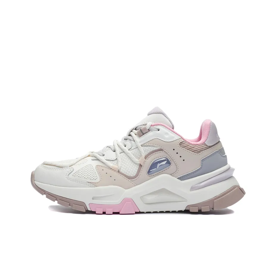LiNing Reverse Fantasy Low Top Sports Casual Shoes Women's Pink White