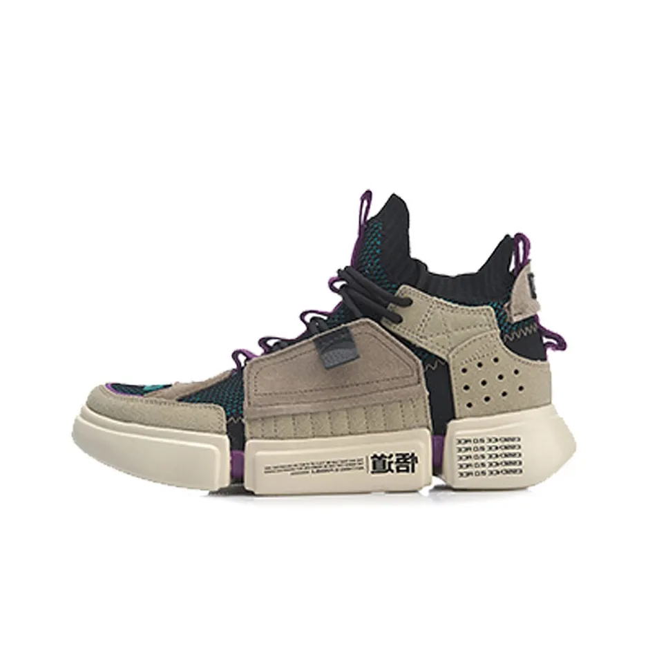 Подкладка Resistant к истиранию MID Топ Спортивная повседневная обувь Женская Бежевый хаки