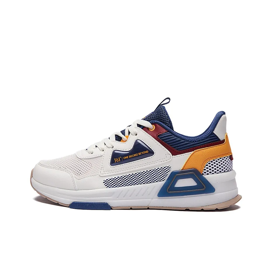 361° QU!KFOAM Low Top Athletic Shoes Men's White Blue