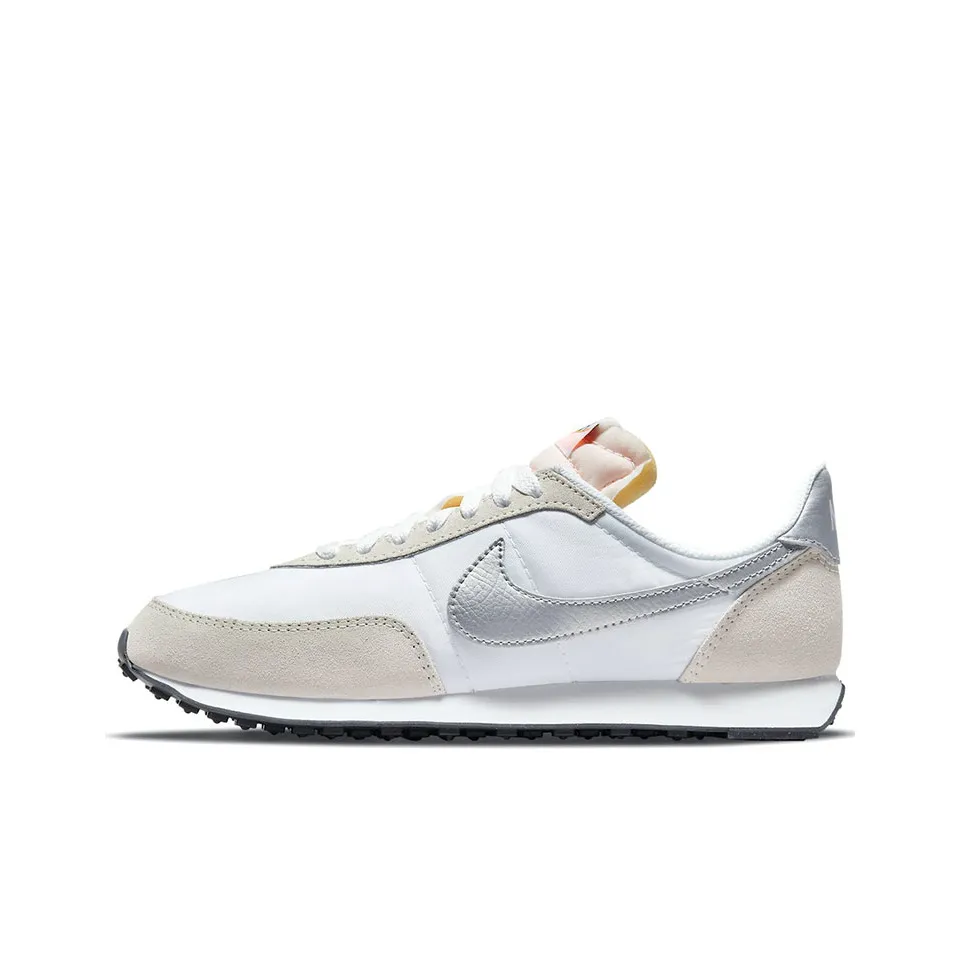 Nike pink Waffle Trainer 2 White Metal Silver Women's