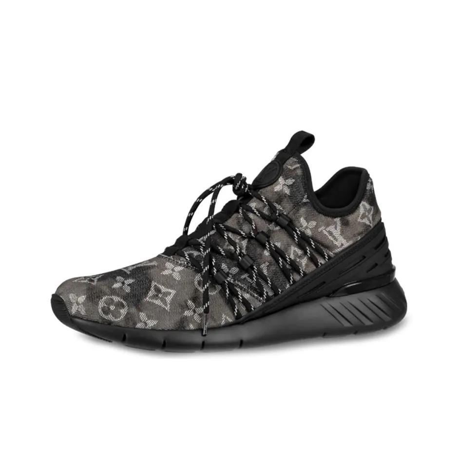 LOUIS VUITTON Fastlane Sneakers 'Black Monogram Denim'