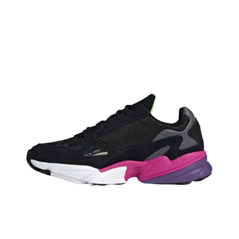 Adidas Originals Falcon Anti-slip Lightweight Low Top Повседневная обувь Женская Черный Розовый
