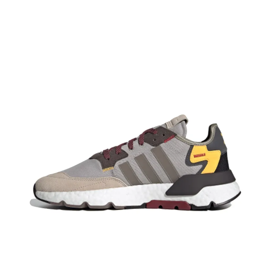 Adidas Originals Nite Jogger Дышащий Низкий Топ Casual Унисекс Серый