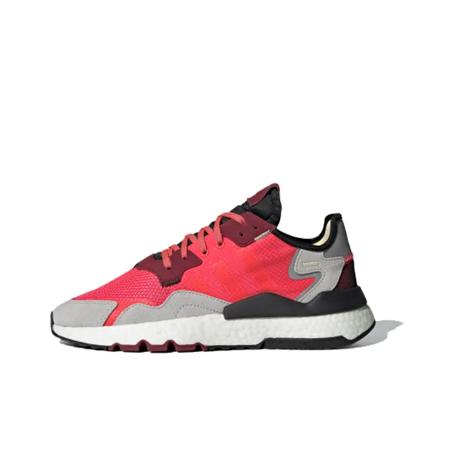 Adidas Originals Nite Jogger Slip-resistant Abrasion-resistant Lightweight Cushioned Low-top Casual Unisex Red Adidas Originals Nite Jogger Противоскользящий Устойчивый к истиранию Легкий Амортизирующий Низкий верх Повседневный Унисекс Красный