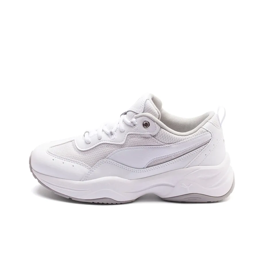 PUMA Cilia Patent Low Топ Кэжуал Женские Белые