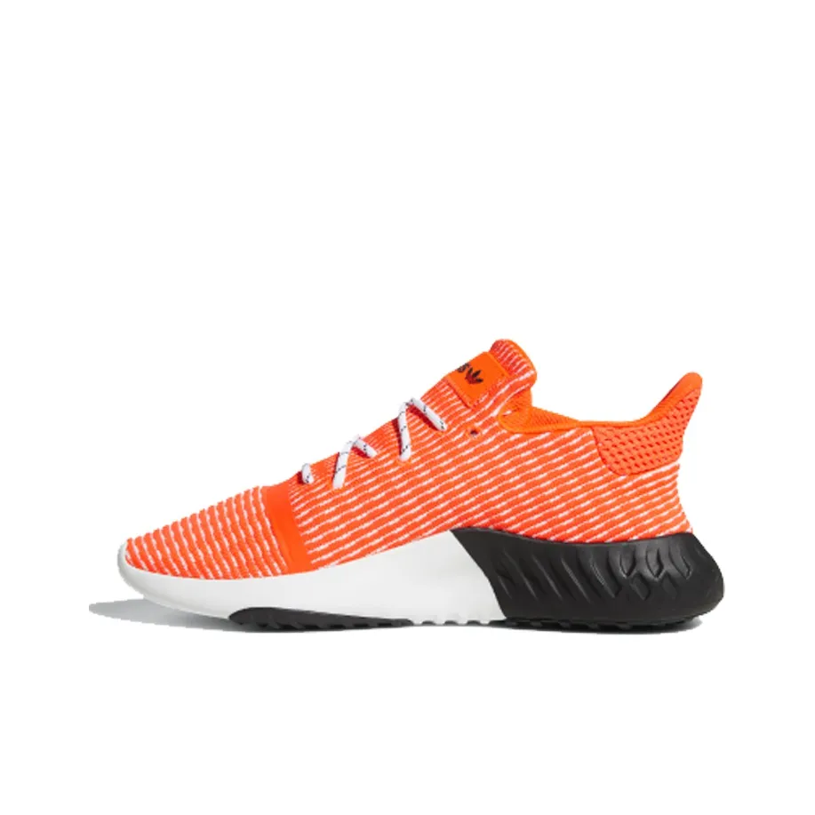 Adidas Originals Tubular Dusk Primeknit Амортизация Износостойкий Низкий Топ Повседневная Обувь Мужская Оранжевый Красный