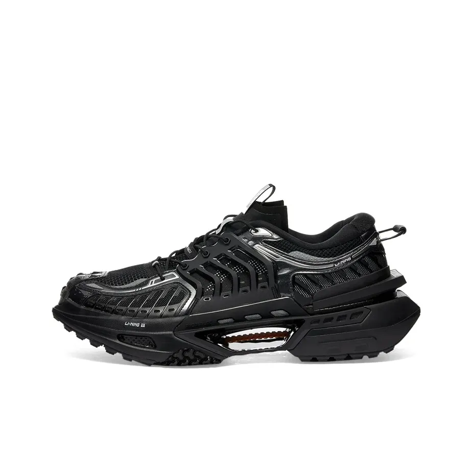 LINING Xuankong Амортизация Устойчивость к истиранию Покрытие Поддержка Низкий Топ Повседневный Мужской Черный