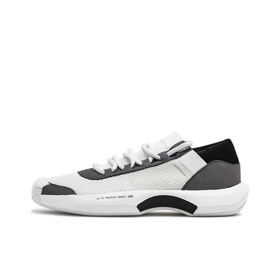 Adidas Crazy 1 A D Anti-slip Легкий Низкий Топ Casual Мужской Черный Белый