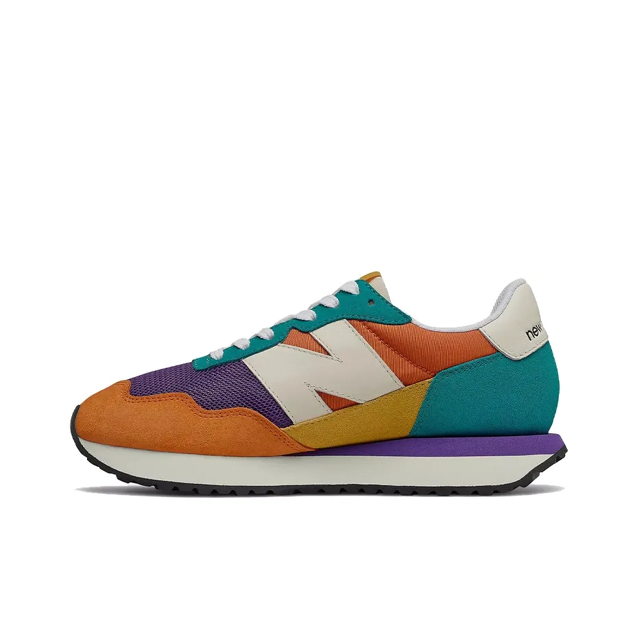 New Balance NB 237 Low Топ Casual Женский Оранжевый Фиолетовый Зеленый