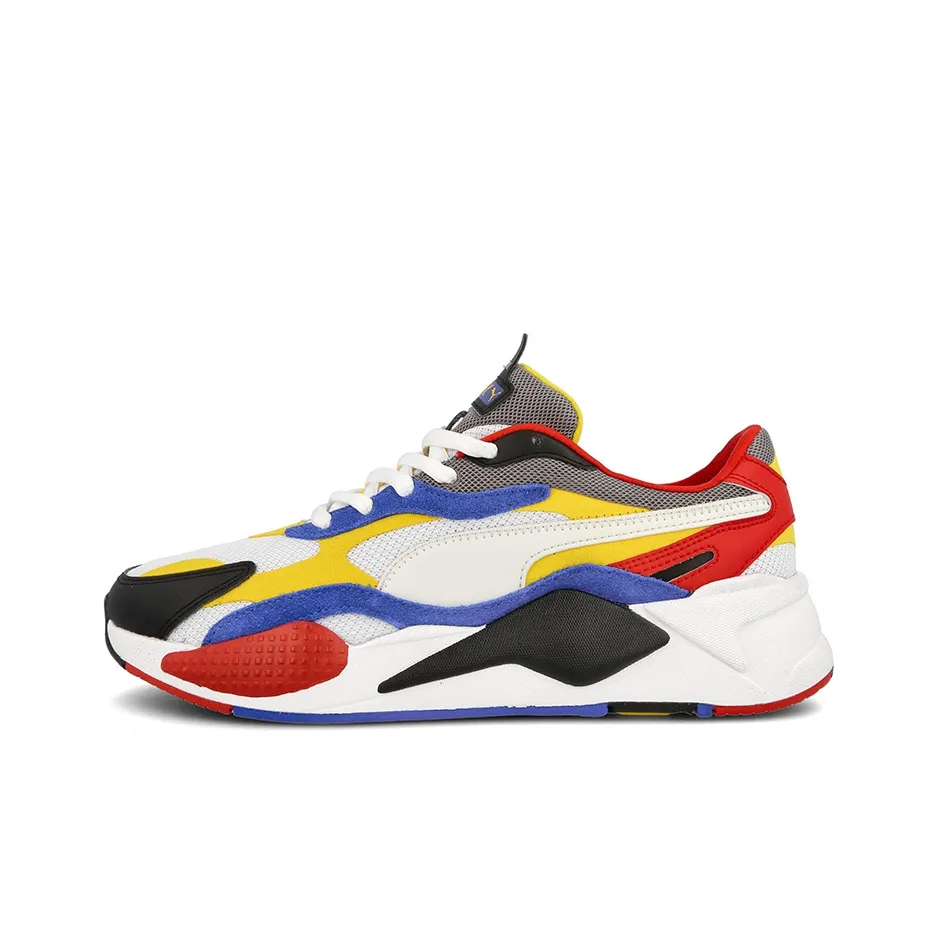 PUMA RS X Puzzle Low Топ Casual Унисекс Желтый Синий
