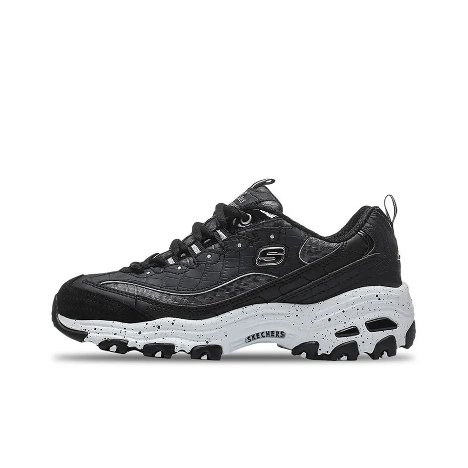 Skechers D'LITES 1,0 Low Топ Кэжуал Женский Черный Белый
