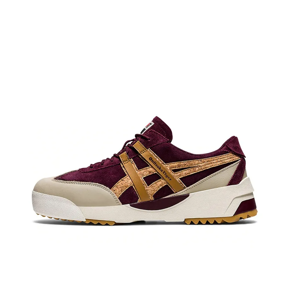 Onitsuka Tiger Delegation EX Амортизация Низкий Топ Повседневный Унисекс Фиолетовый Розовый