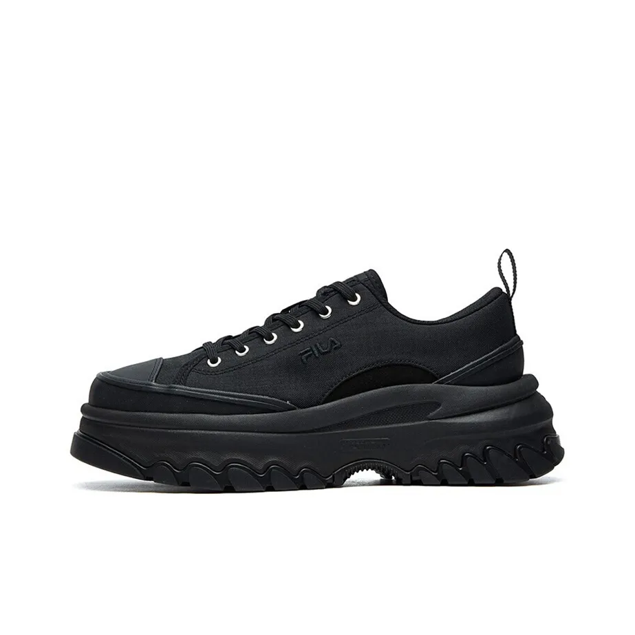 FILA Lava Wear Resistant Low Top Casual Shoes Women's Black
