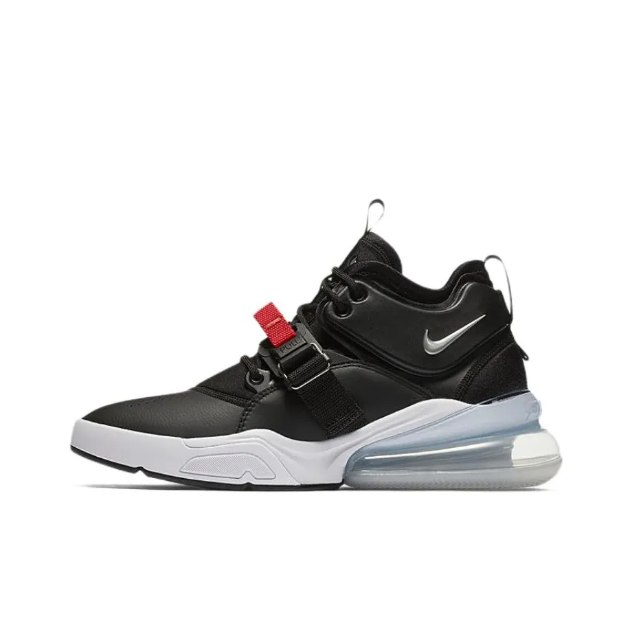 Nike Air FORCE 270 Non Slip Легкий MID Топ Кэжуал Мужской Черный