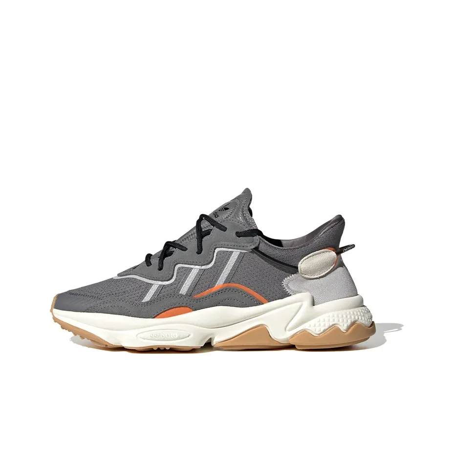 Adidas Originals Ozweego Shock Absorbers Низкая Юбка Прочная Низкий Топ Повседневный Унисекс Серый