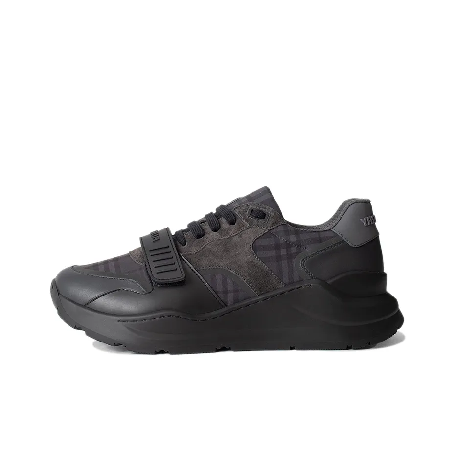 Burberry Low Top Sports Casual Shoes Men's Deep Carbon Gray