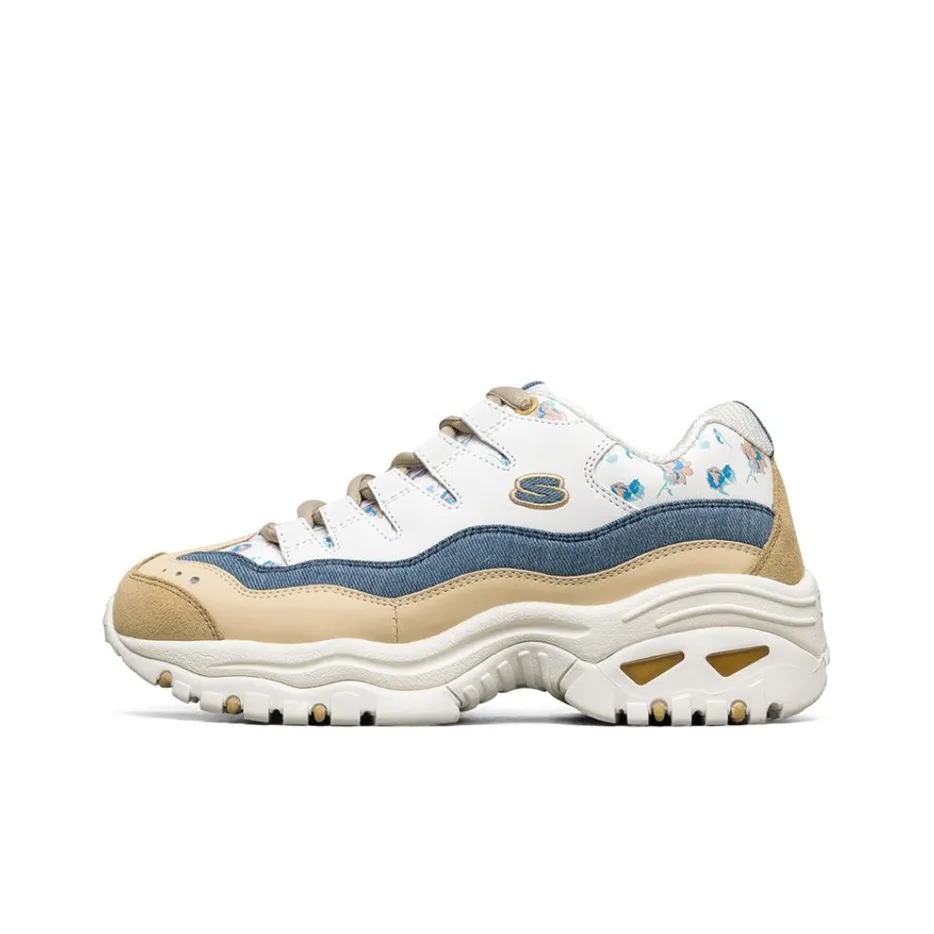 Skechers Energy Low Top Casual Женские Белый Желтый Синий