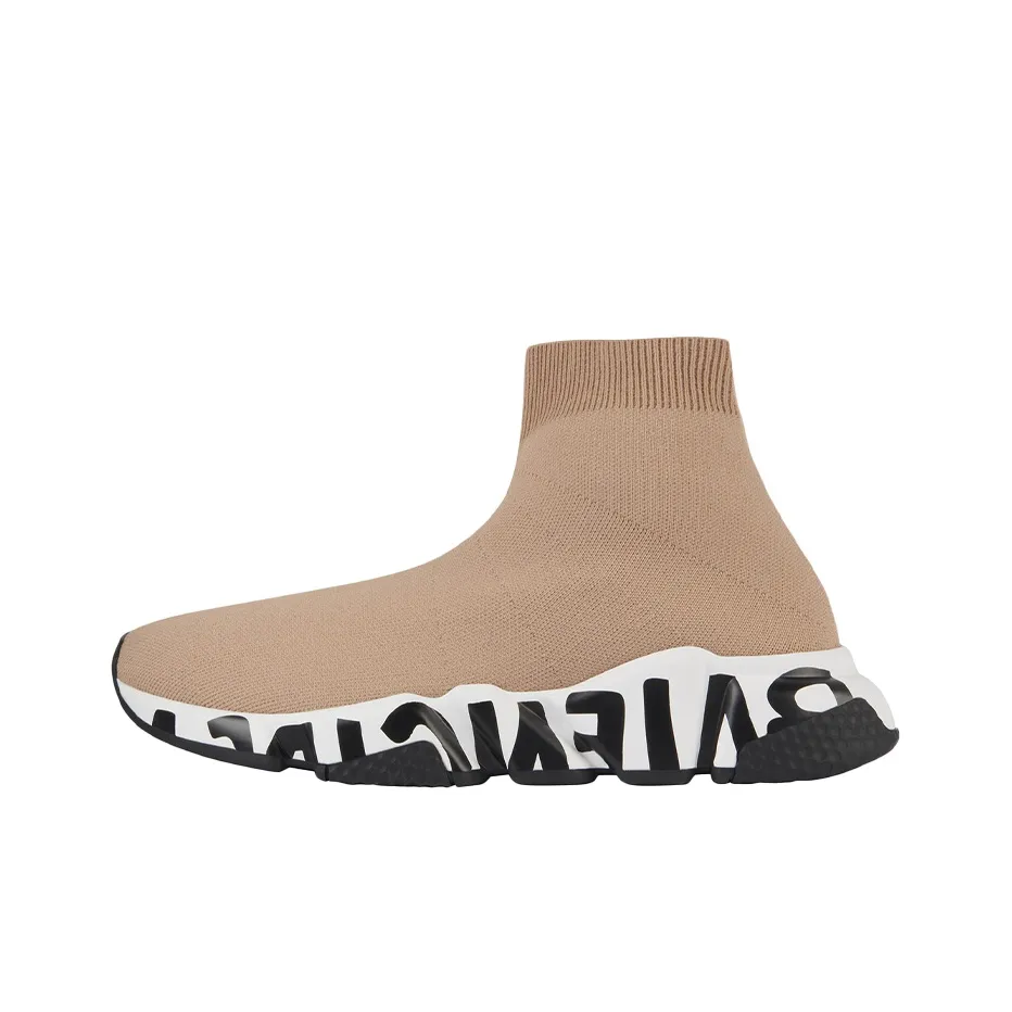 Balenciaga Speed Graffiti Beige Women's