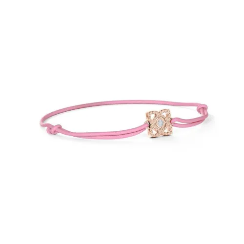 De Beers 18K Розовое золото, ромб, приблизительно 0,03ct, наручные повязки, розовый, женские