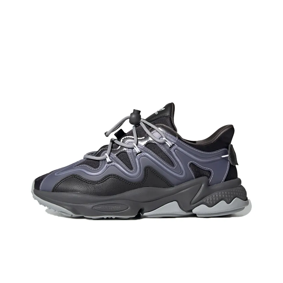 Adidas Originals Ozweego Plus Амортизация Износостойкий Низкий Топ Casual Женский Черный Фиолетовый