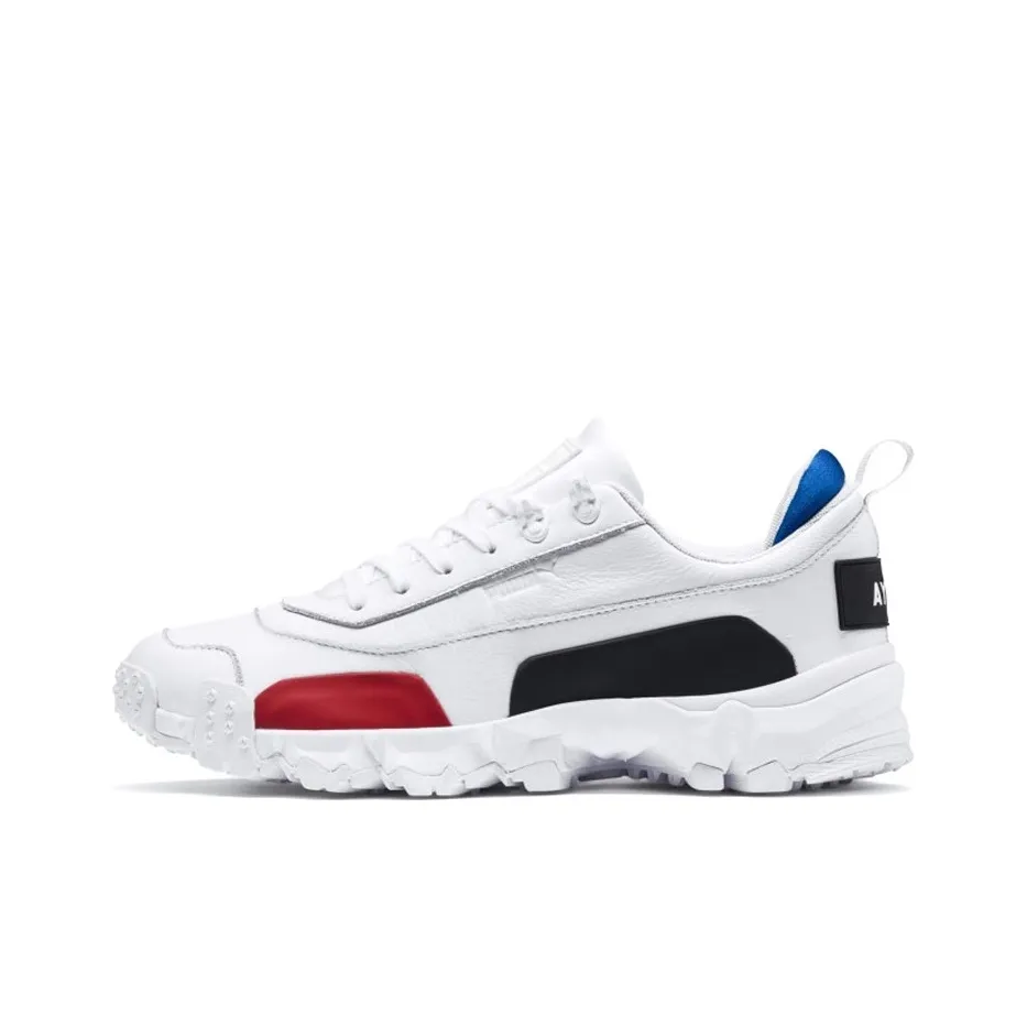 OUTLAW Moscow X PUMA Trailfo Амортизация Износостойкий Низкий Топ Повседневная Обувь Мужская Белый Красный Черный