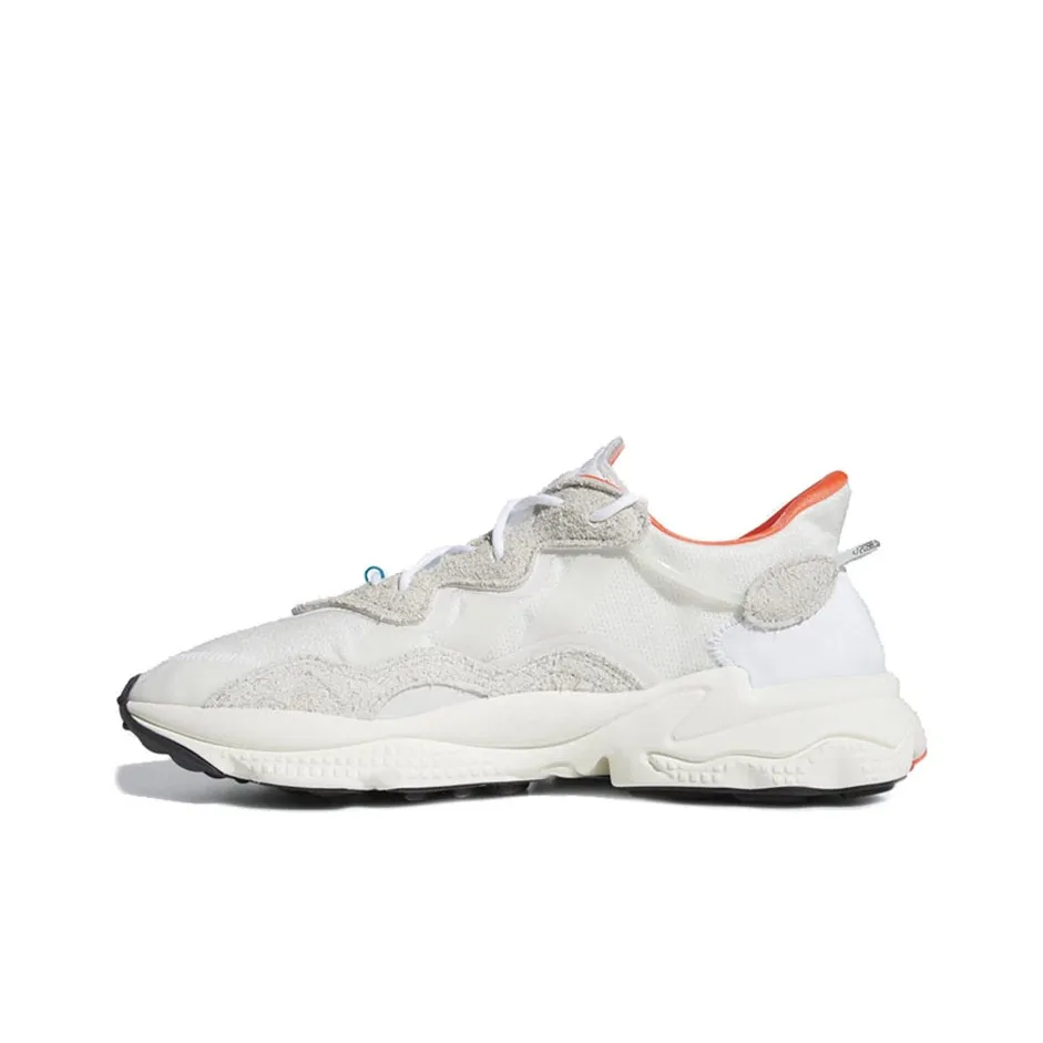 Adidas Originals Ozweego Shock Absorbers Низкий Топ Спортивная Повседневная Обувь Унисекс Белый Оранжевый