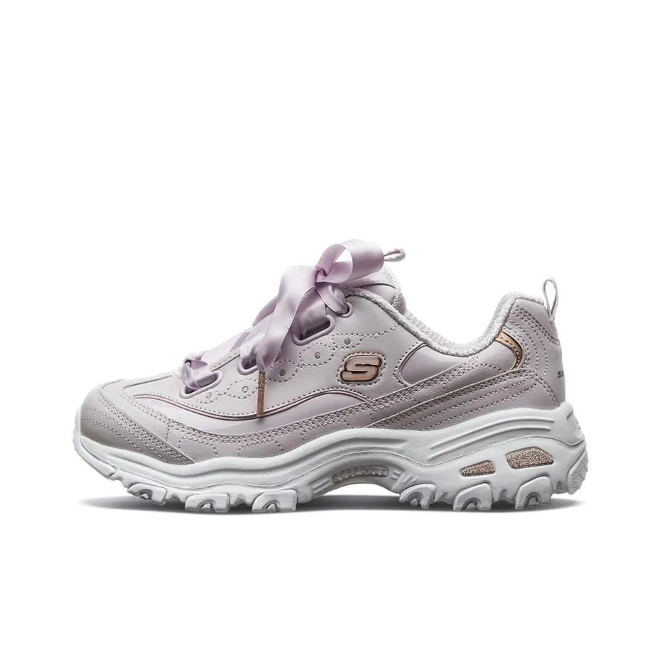 Skechers D'LITES 1.0 Low Top Casual Shoes Women's Lavender