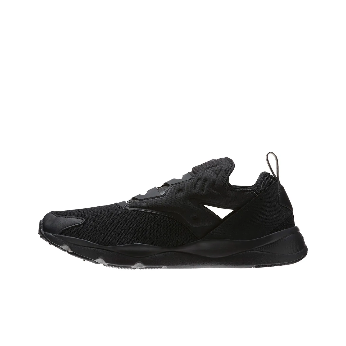 Reebok Unisex Furylite Slip On Emb Running Shoes Black
