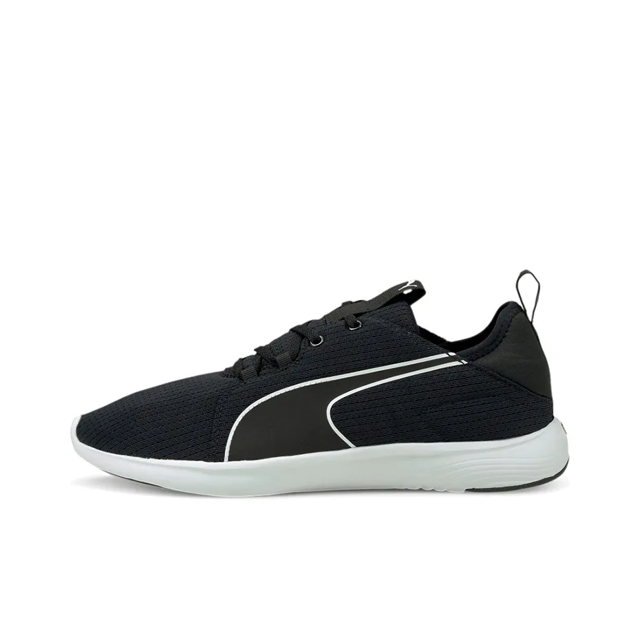 PUMA Softride Vital Repel Амортизация Устойчивый к истиранию Легкий Низкий Топ Casual Мужской Черный Белый