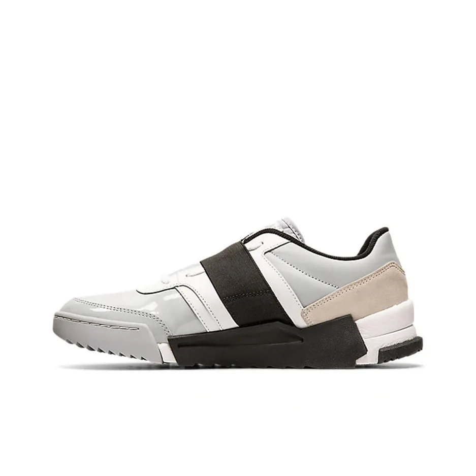 Onitsuka Tiger D Trainer Шокабойеры Устойчивый к истиранию Низкий Топ Повседневный Унисекс Черный Белый Серый