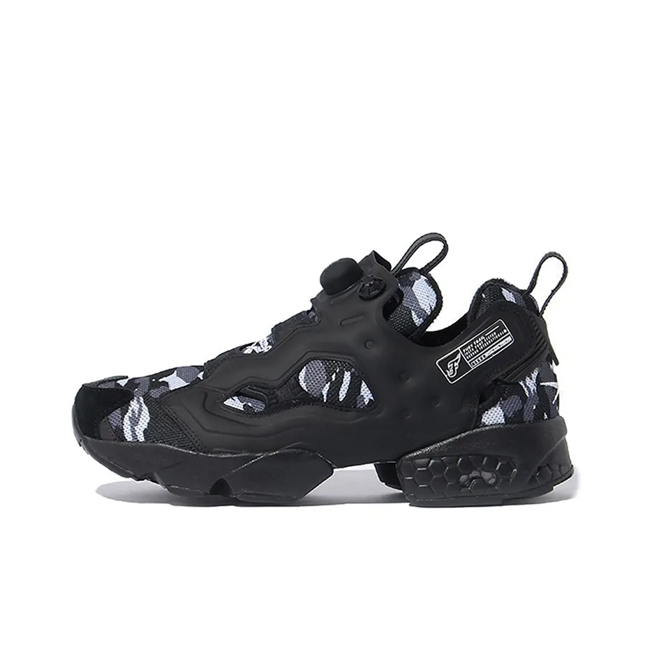 Reebok Instapump Fury Trail Амортизация Износостойкий Низкий Топ Повседневная Обувь Унисекс Черный
