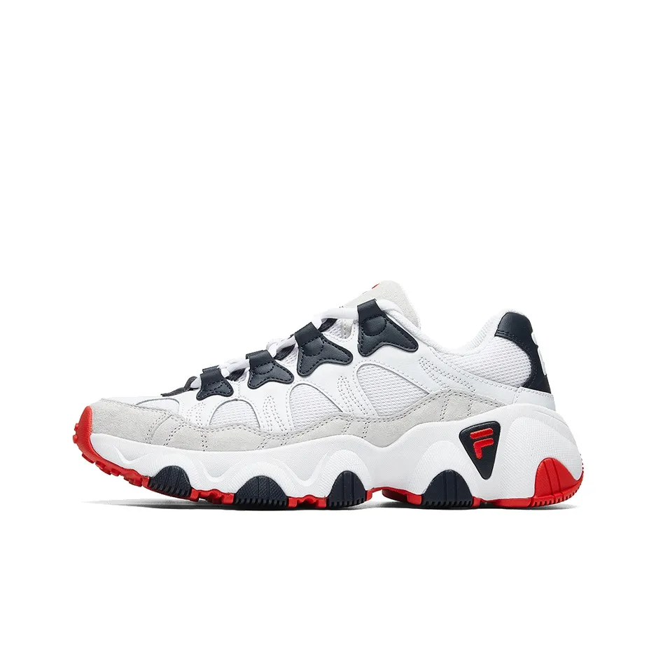 FILA Jagger Low Топ Casual Мужской Белый Синий Красный