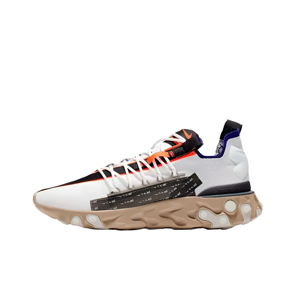 Nike ISPA Амортизаторы Устойчивый к истиранию Низкий Топ Кэжуал Унисекс Белый