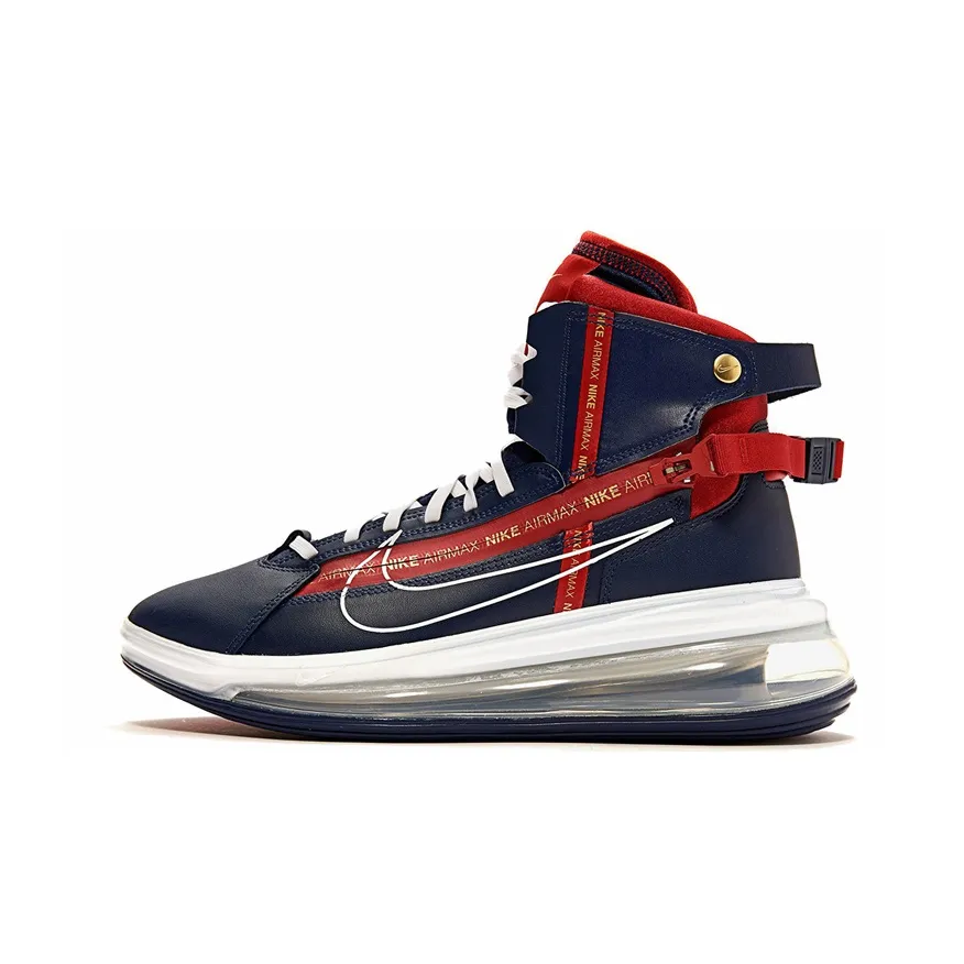 Nike Air Max 720 Saturn Амортизация Поддержка Высокий Топ Повседневная Обувь Мужская Saturn Морской Синий