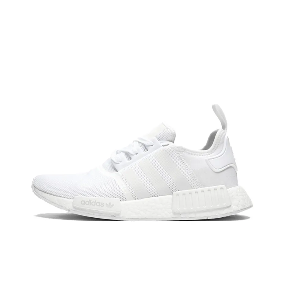 Adidas Originals NMD_R1 Triple White Амортизация Противоскользящий Устойчивый к истиранию Дышащий Легкий Низкий Топ