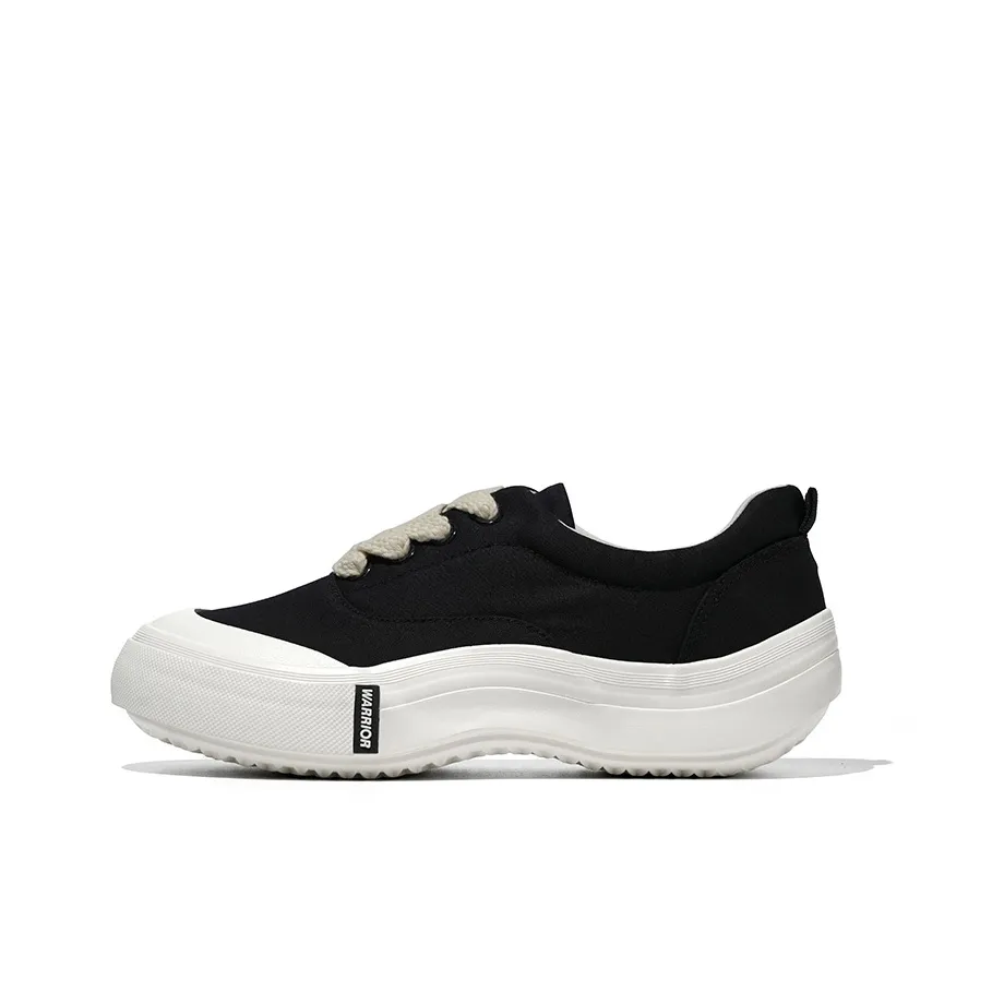 Warrior Ride The Wind And Waves Series Anti-Slip Wear-Resistant Low-Top Sports Casual Shoes Women's Black Red